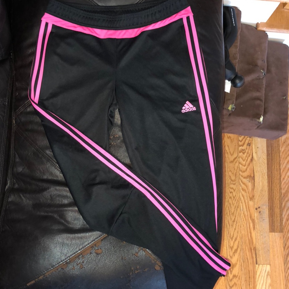 Adidas 3 pink stripe pant